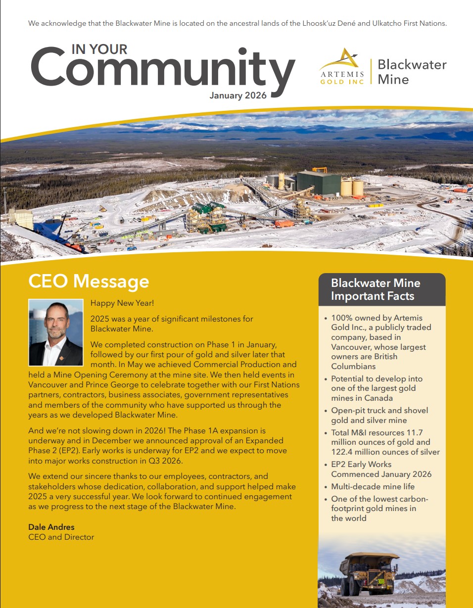 Newsletter cover page